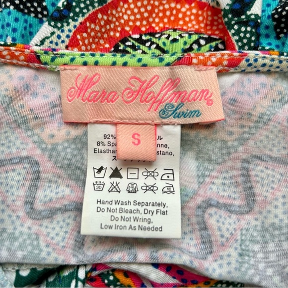 Mara Hoffman Swim V-Wire Mini Dress Strapless Tie Back Cover-Up Astrodreamer S - Picture 13 of 16